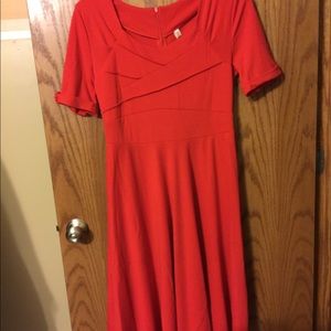 Retro style red dress